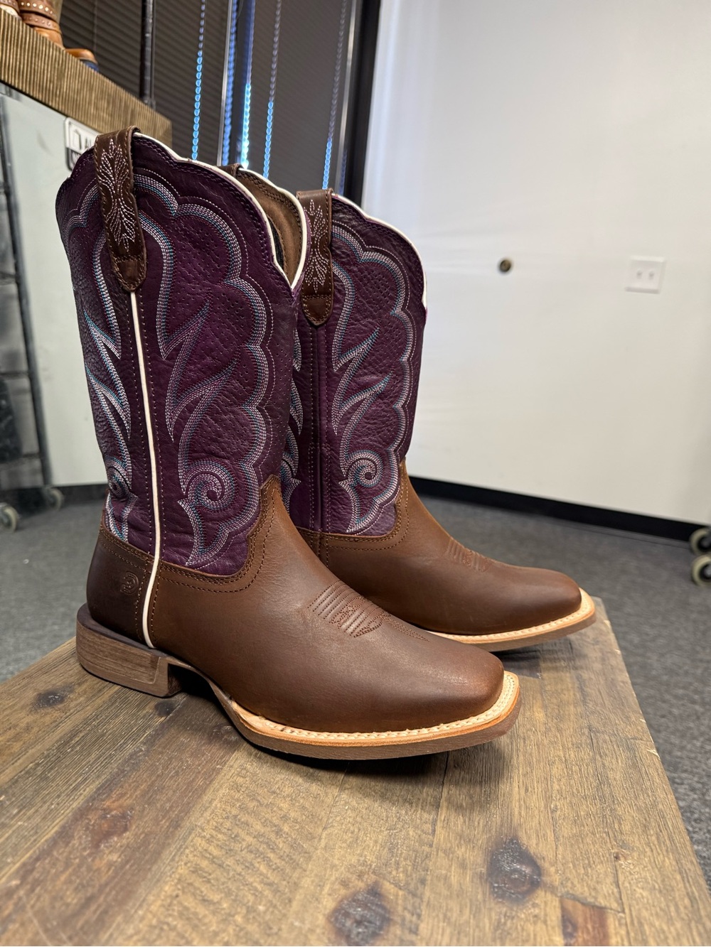 Durango Lady Rebel Pro Women's Ventilated Western Boots Plum Square Toe Size 9.5 - Picture 6 of 6